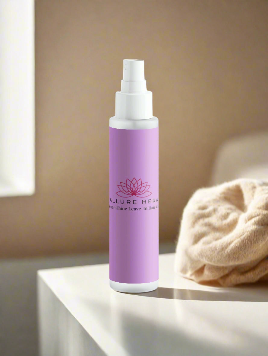 Spray de păr fără clătire cu keratină și strălucire