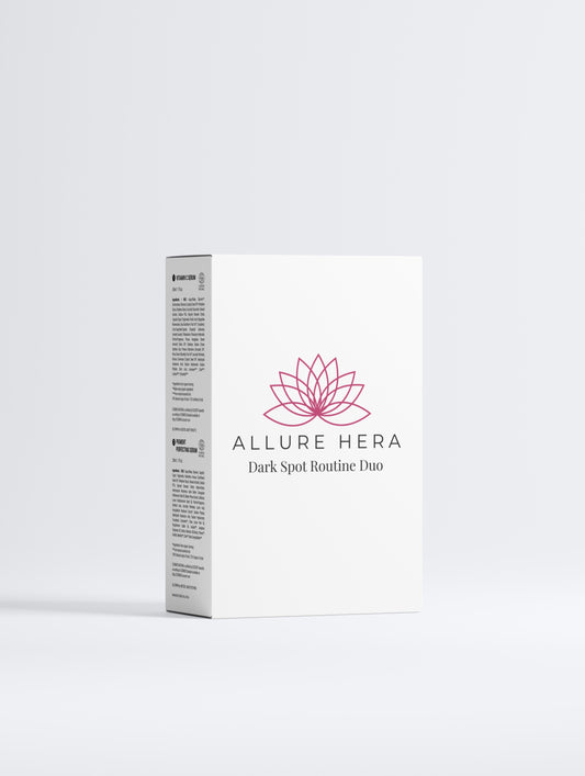 Allure Hera skincare product packaging on a white background