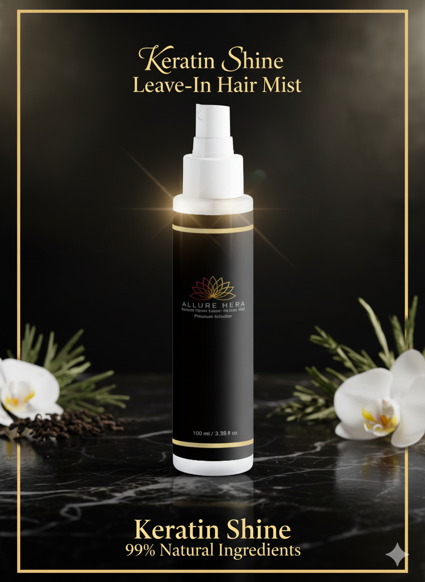 Keratin Shine Leave-In Hair Mist,100 ml, 99% Natural Ingredients