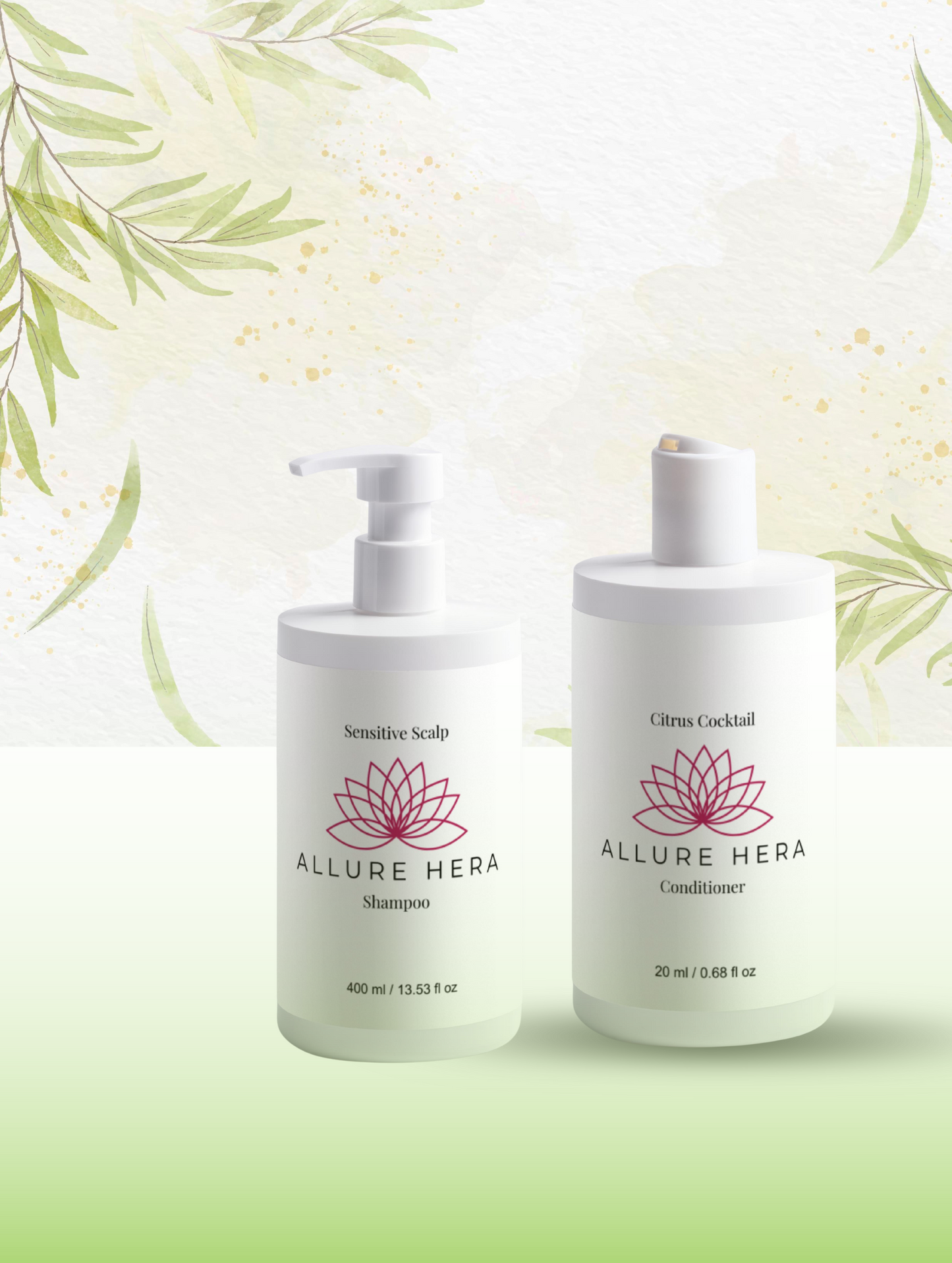 Sensitive Scalp & Citrus Conditioner Set – Allure Hera, Soothing & Refreshing Haircare Duo