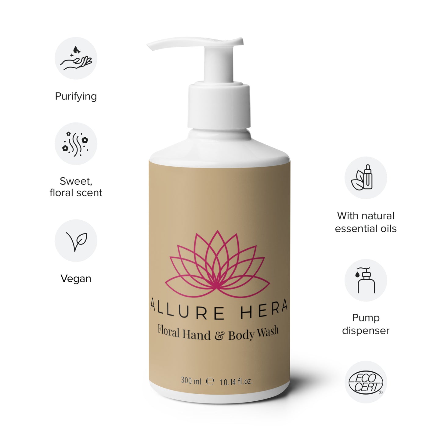 Allure Hera Floral hand & body wash