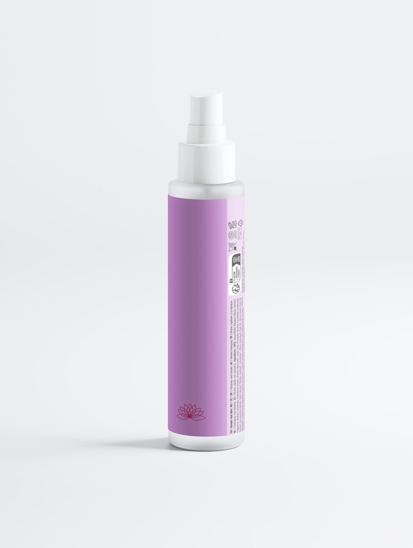 Spray de păr fără clătire cu keratină și strălucire