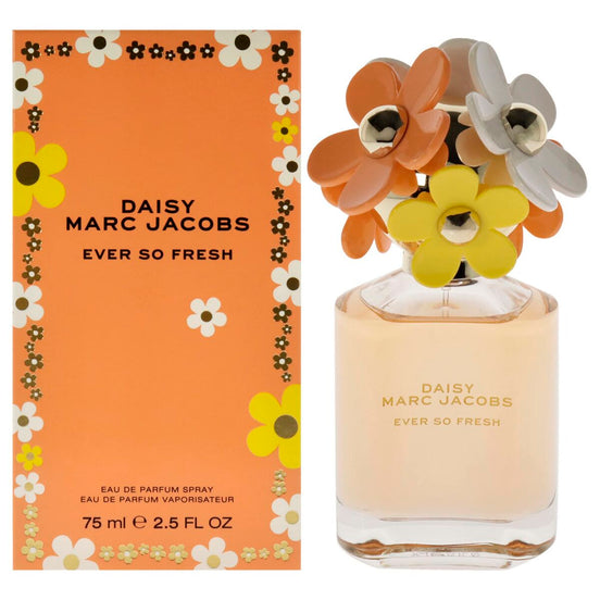 Marc Jacobs Daisy Ever So Fresh perfume with floral design packaging