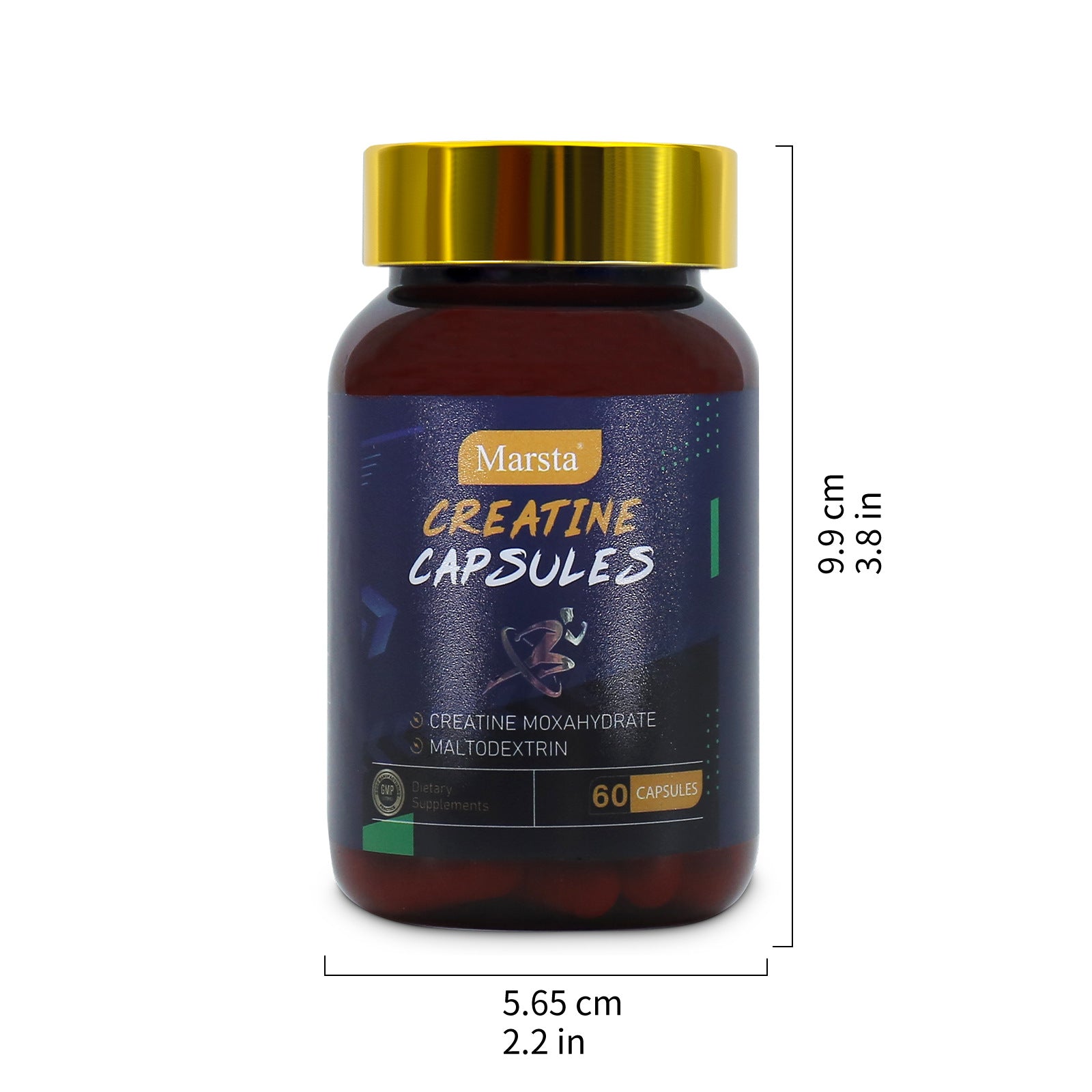 Pure Creatine Supplement – 90 Capsules Fitness Booster