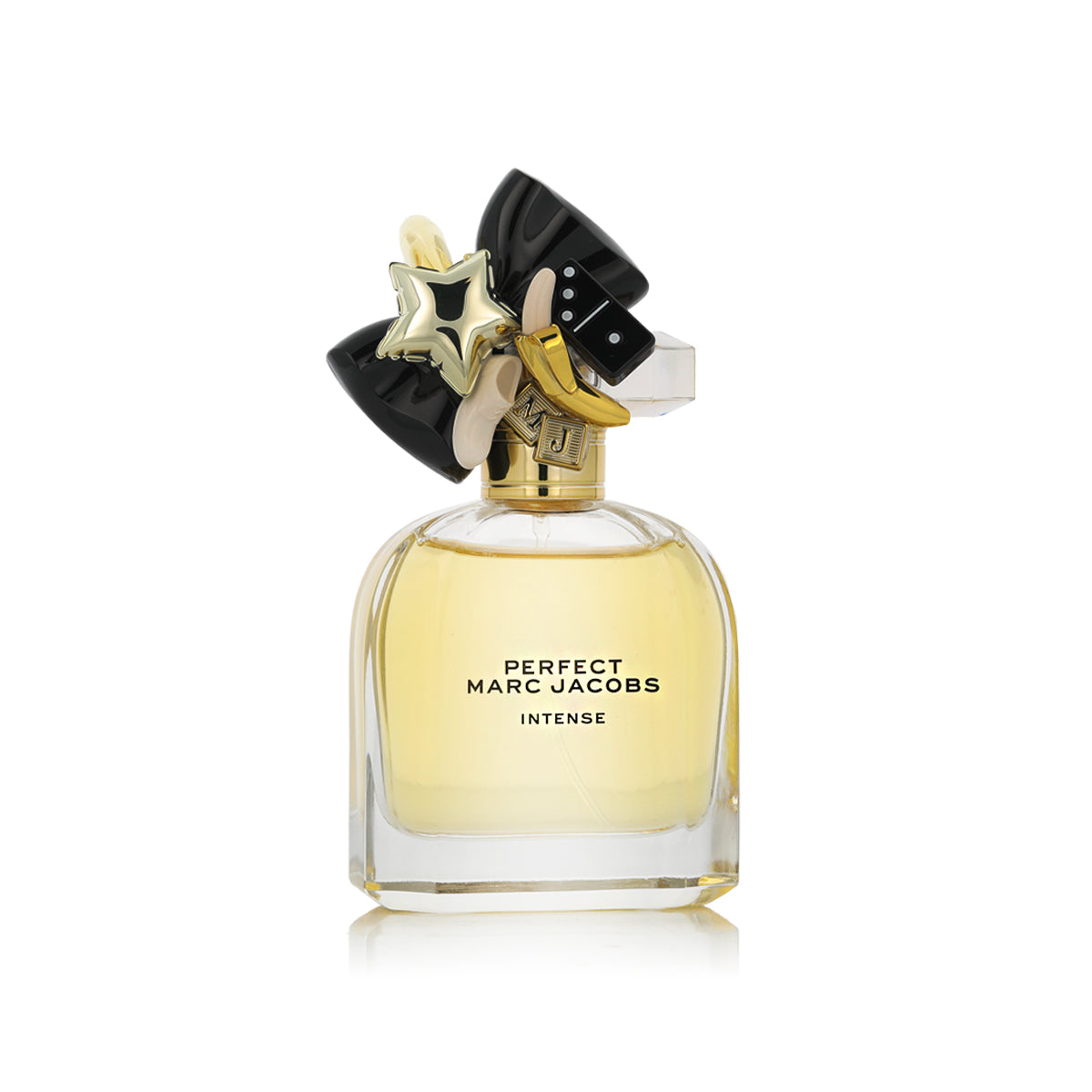 Marc Jacobs Perfect Intense perfume bottle on a white background