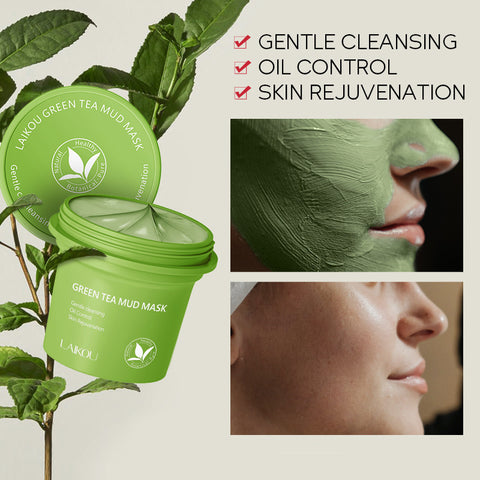 Green Tea Mud Mask Cleansing, Hydrating And Moisturizing