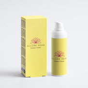 Allure Hera Vitamin C Serum with packaging on a white background