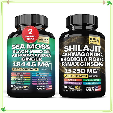 Sea Moss Shilajit Frozen Collagen Peptide – Reducerea Ridurilor și Frumusețe Naturală