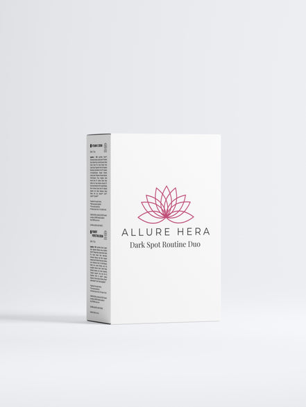 Allure Hera skincare product packaging on a white background