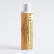Bottle with a gradient label on a white background