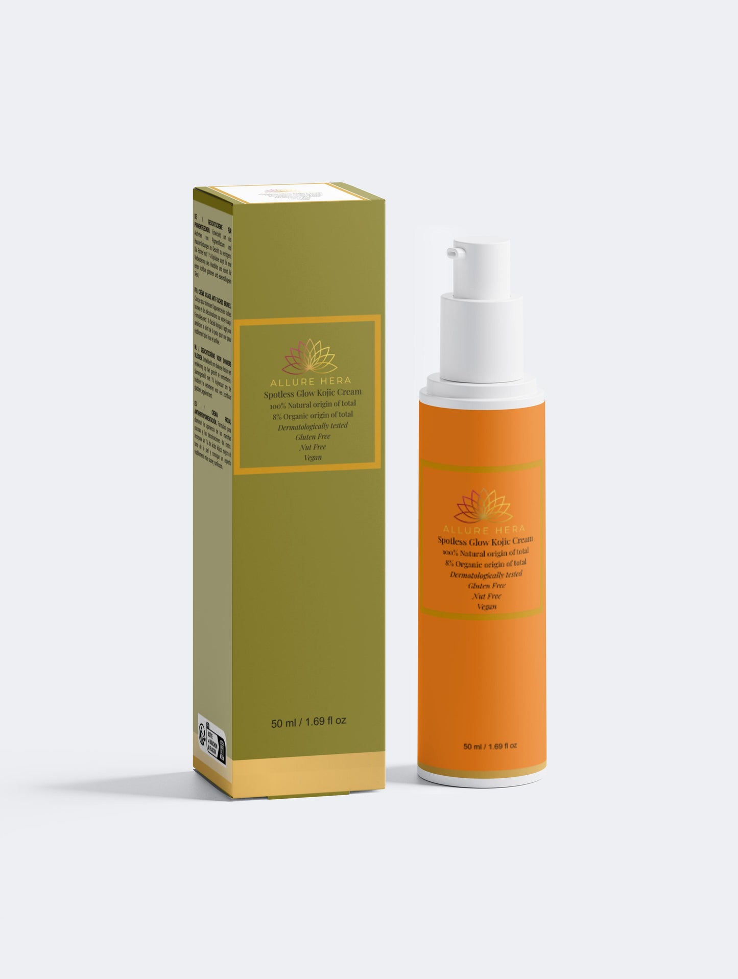 Spotless Glow Kojic Cream, 100% natural origin of total | 8% organic origin of total, 50 ml