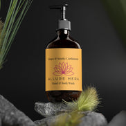 Săpun lichid pentru mâini și corp, Ghimbir și Cardamom afumat, 98% ingrediente de origine naturală din total, 490 ml