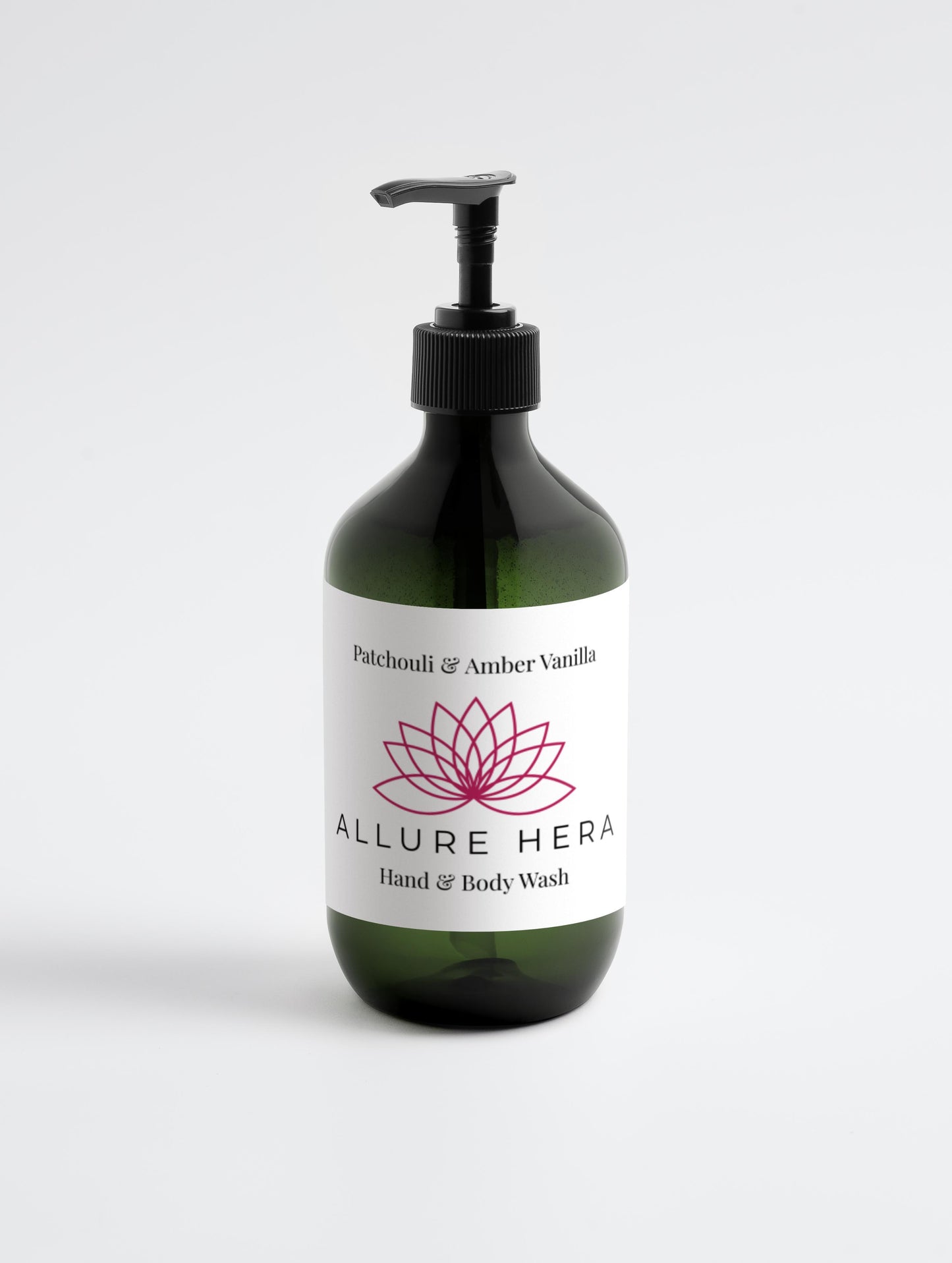 Hand & Body Wash, Patchouli & Amber Vanilla, 98%natural, 490 ml