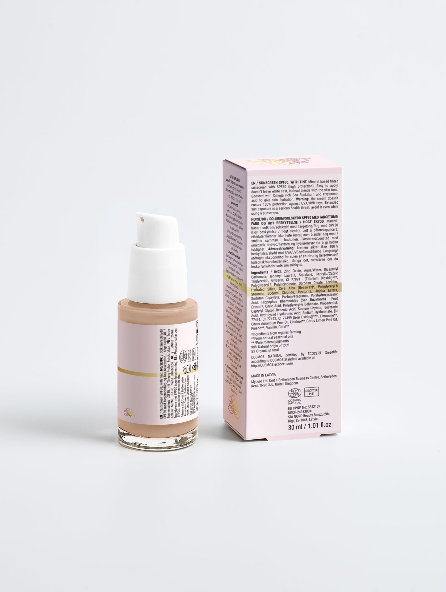 ALLURE HERA Sunscreen SPF30, with tint, 30 ml