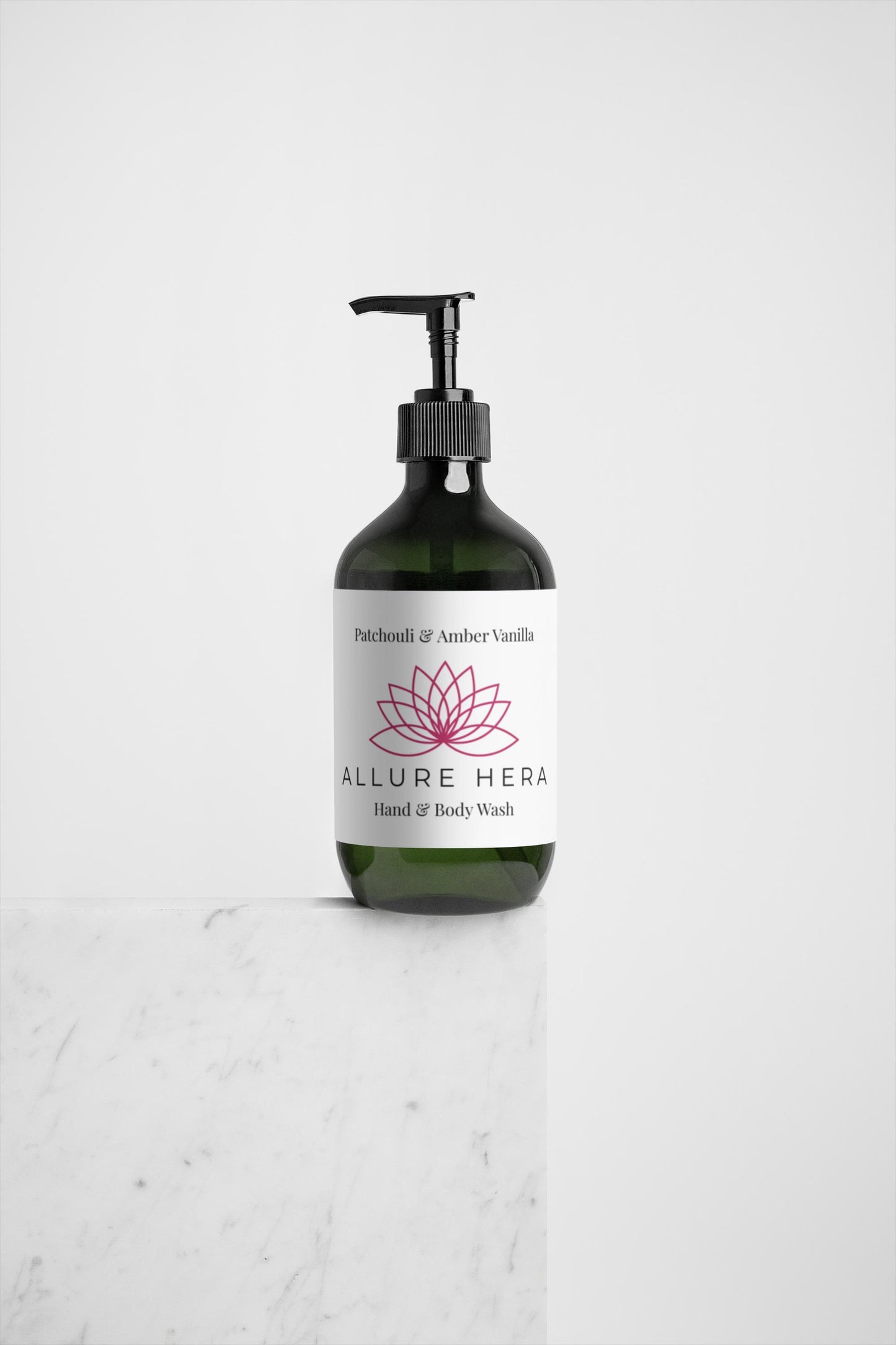 Hand & Body Wash, Patchouli & Amber Vanilla, 98%natural, 490 ml