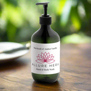 Allure Hera hand and body wash bottle on a white background