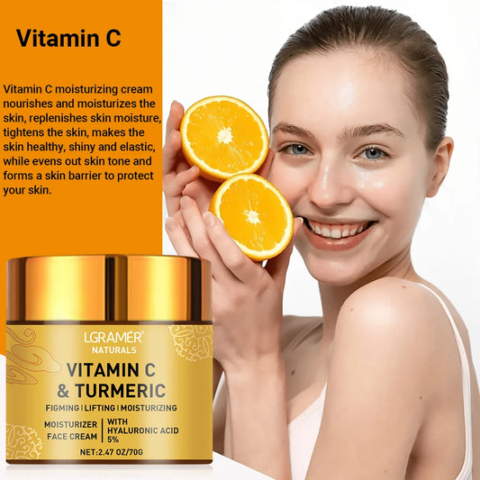 Turmeric Brightening Cream - Vitamin C Face Moisturizer