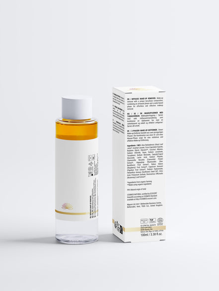 Demachiant bifazic avansat, formulă neiritantă, fără parfum, 100 ml