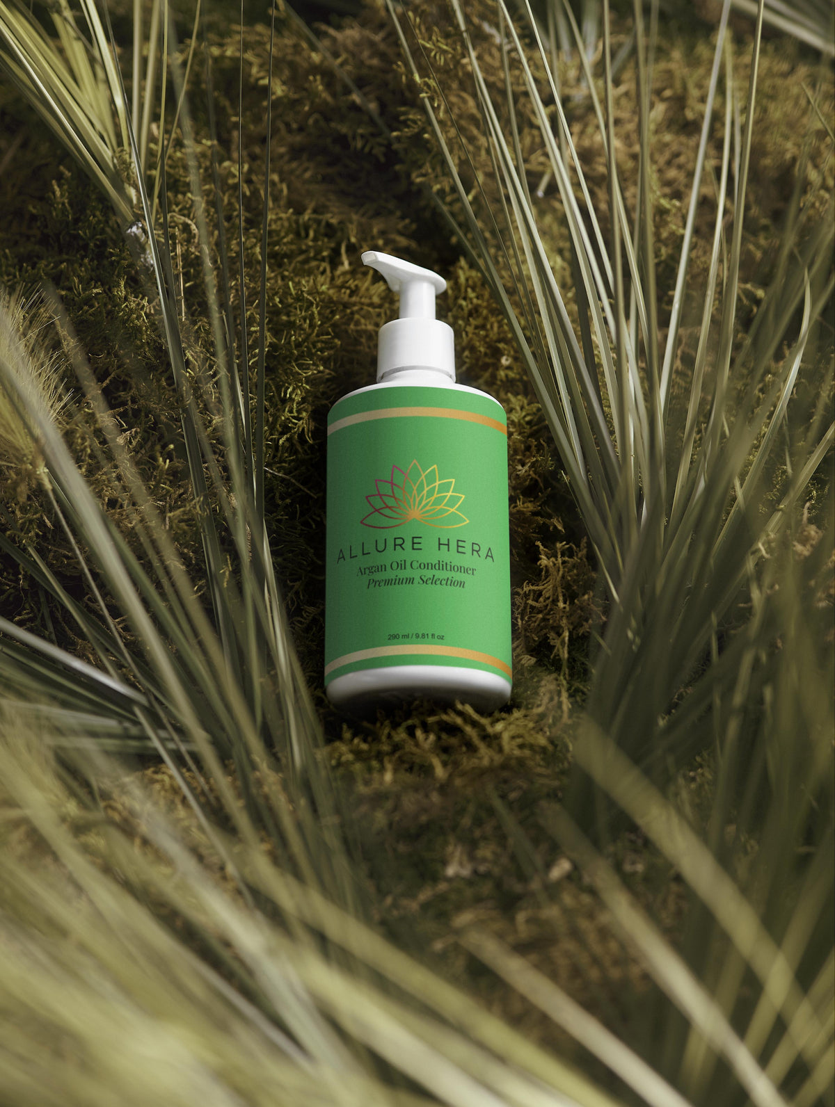 Balsam hidratant natural cu ulei de argan, aloe și proteine din grâu – 290ml – Allure Hera- 98% natural , 11% organic.