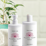 Set balsam pentru scalp sensibil și citrice – Allure Hera, duo de îngrijire a părului calmant și răcoritor
