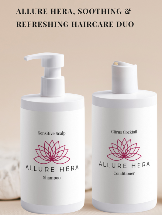 Sensitive Scalp & Citrus Conditioner Set – Allure Hera, Soothing & Refreshing Haircare Duo