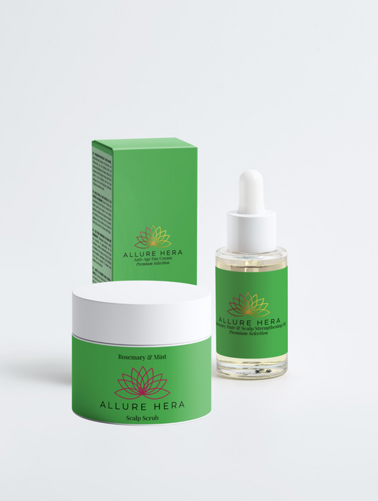 Rosemary Hair Care Set – Oil & Scalp Scrub for Stronger, Healthier Hair