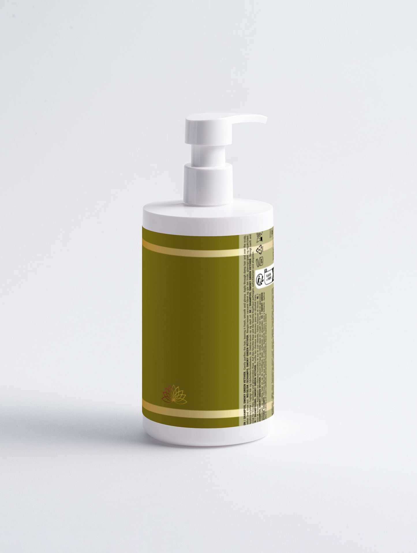Șampon lucios, Vetiver verde afumat (Chrysopogon zizanioides), 400 ml