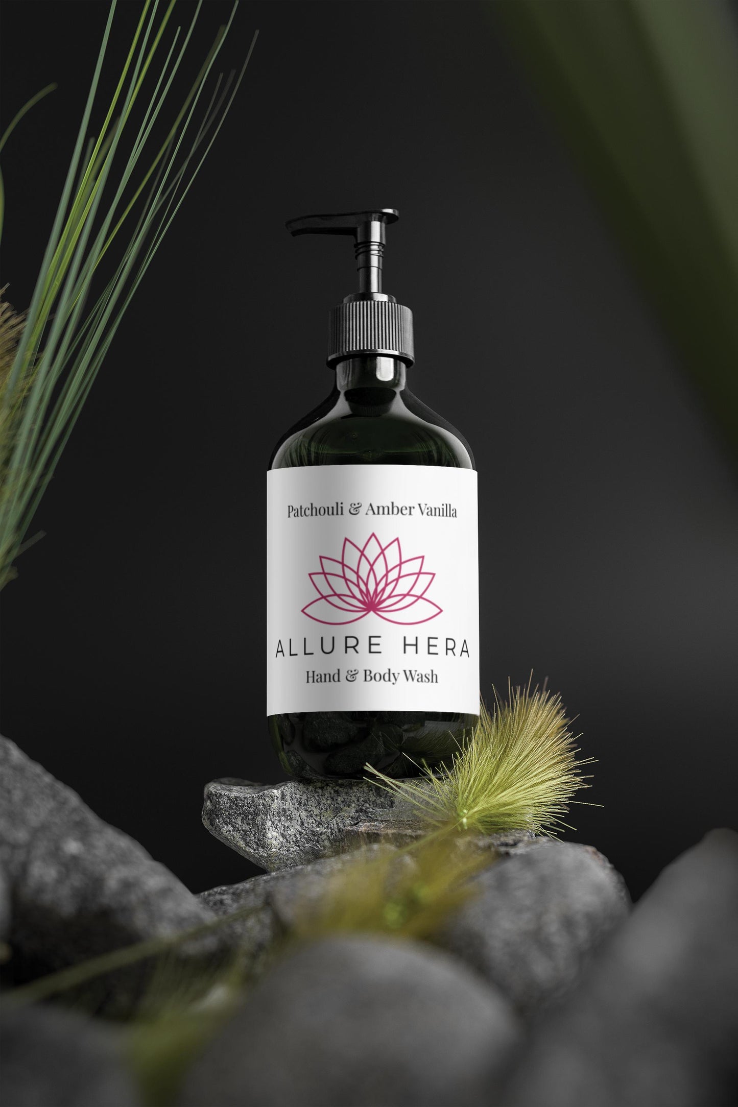 Hand & Body Wash, Patchouli & Amber Vanilla, 98%natural, 490 ml