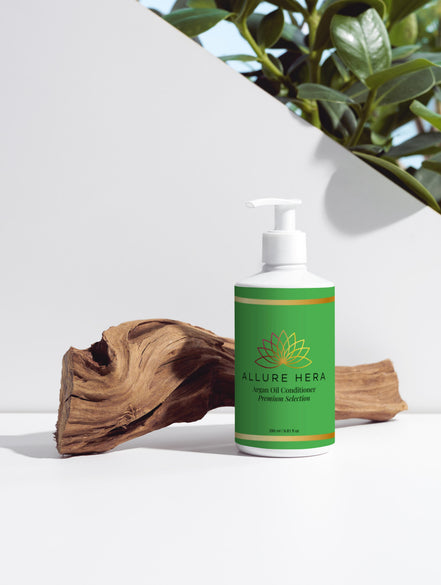 Balsam hidratant natural cu ulei de argan, aloe și proteine din grâu – 290ml – Allure Hera- 98% natural , 11% organic.