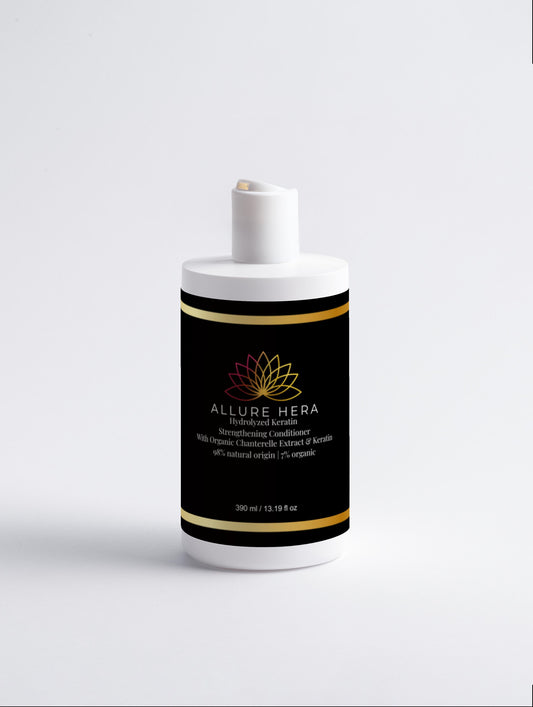 Hydrolyzed Keratin  Strengthening Conditioner, 98% natural origin | 7% organic, 390 ml