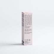 Product packaging with text on a white background