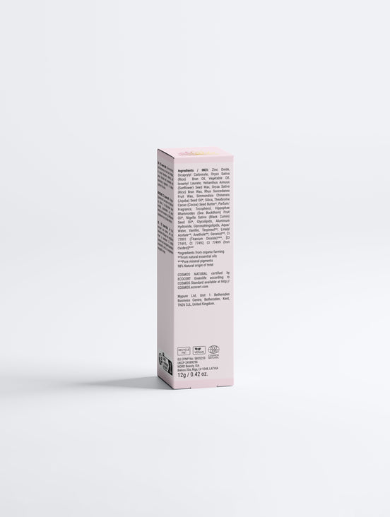 Product packaging with text on a white background