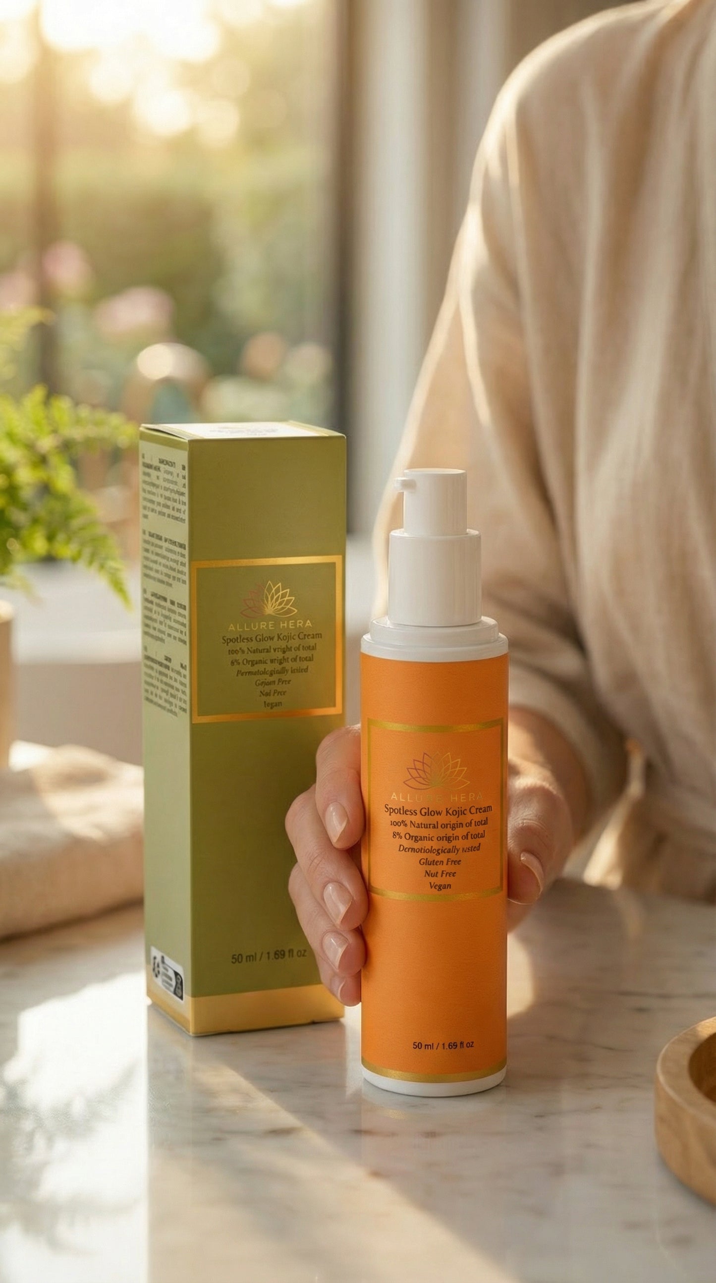 Spotless Glow Kojic Cream, 100% natural origin of total | 8% organic origin of total, 50 ml