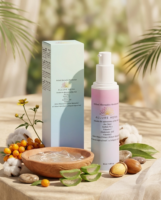 Retinol Alternative Moisturiser,  99% Natural origin of total | 23% of total ingredients from organic farming, 50 ml