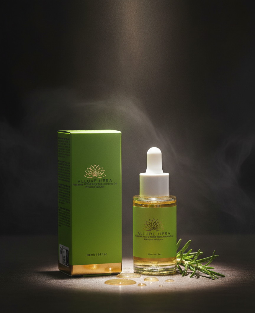 Rosemary Hair & Scalp Strengthening Oil, 100%natural, 69%organic, 30 ml