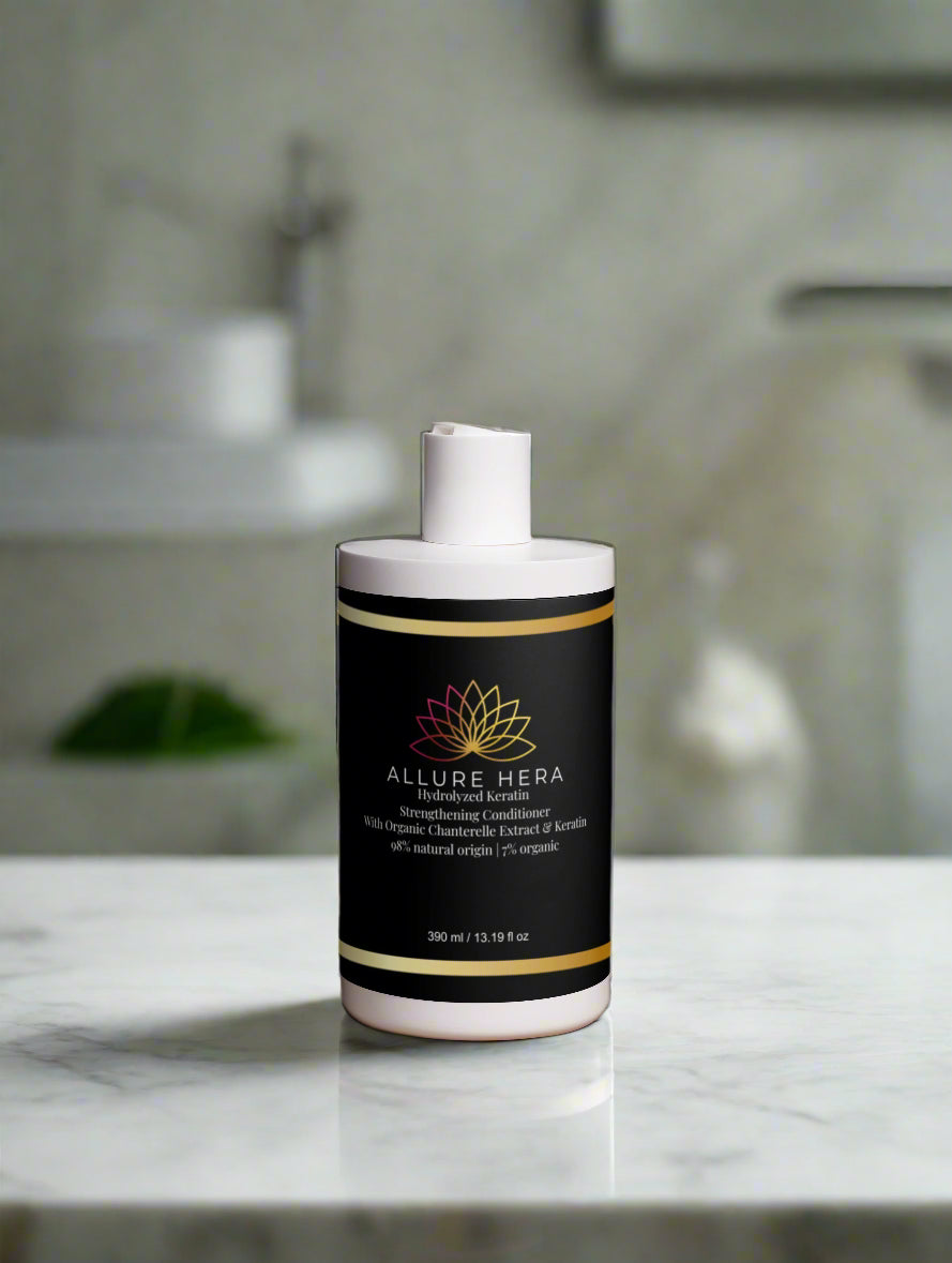 Hydrolyzed Keratin  Strengthening Conditioner, 98% natural origin | 7% organic, 390 ml