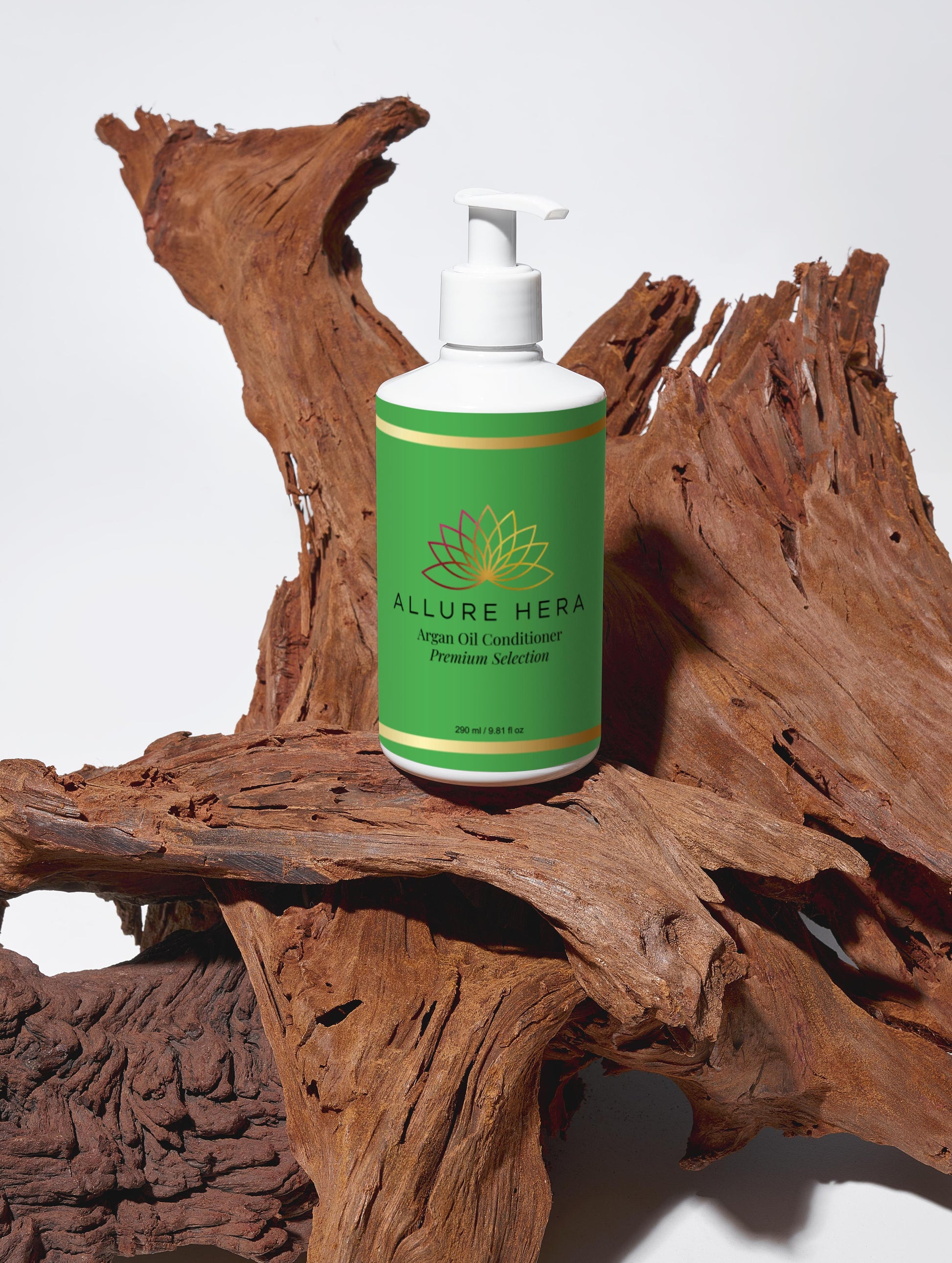 Balsam hidratant natural cu ulei de argan, aloe și proteine din grâu – 290ml – Allure Hera- 98% natural , 11% organic.