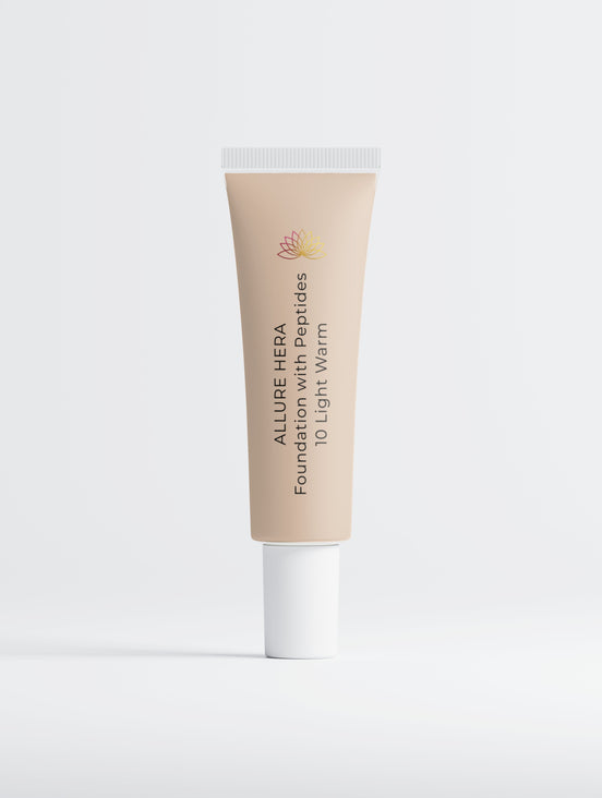 ALLURE HERA Foundation with Peptides, 10 Light Warm, 30 ml